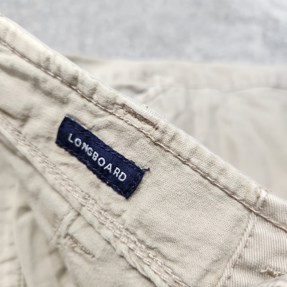 American Eagle mens khaki longboard shorts size 34 excellent used condition - Picture 6 of 9